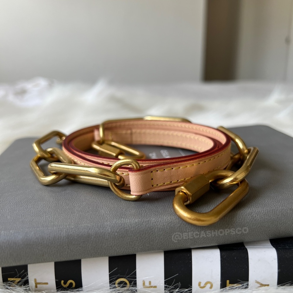 Vachetta Leather Chain Strap Replacement